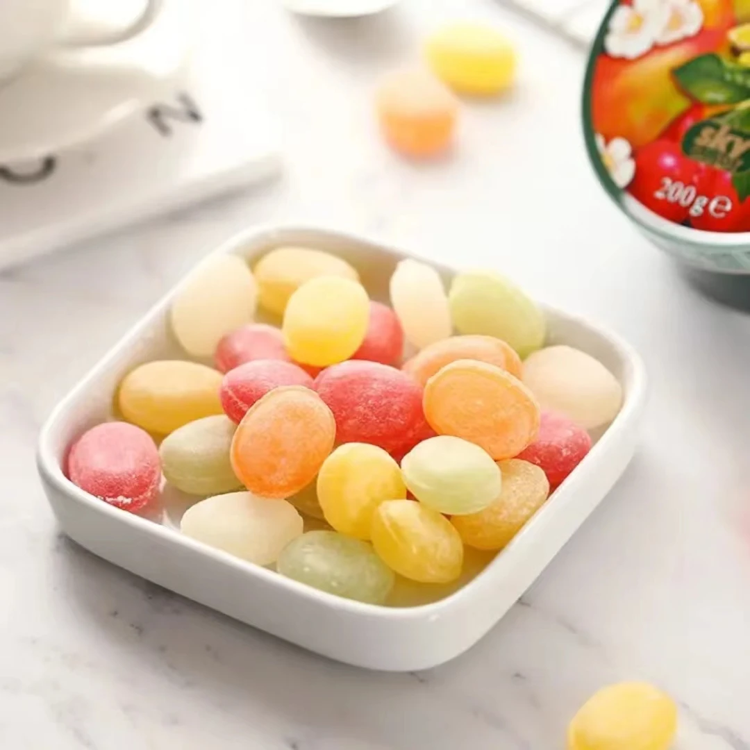 German Mixed Flavor Mint Fruit Candy 200g Exotic casual Mint hard candy tin box jar candy