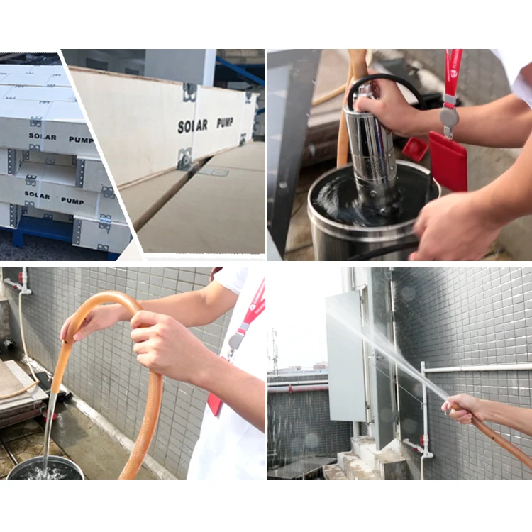 
Home Use High efficiency dc solar pump system 180W 1 cubic meter per hour Max Flow submerged deep well solar water pump 