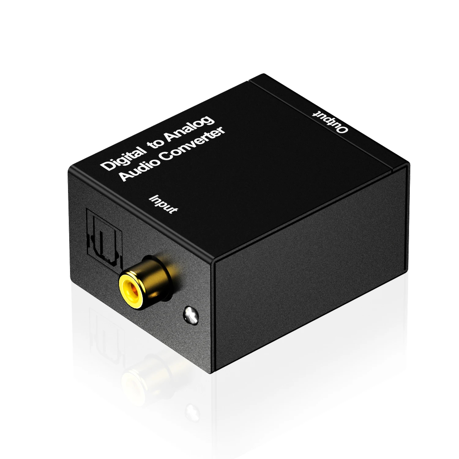 
Top Quality Digital Optical Coaxial to Analog RCA L/R Audio Converter Adapter with 1m Optical Toslink Cable and USB Power Cable 