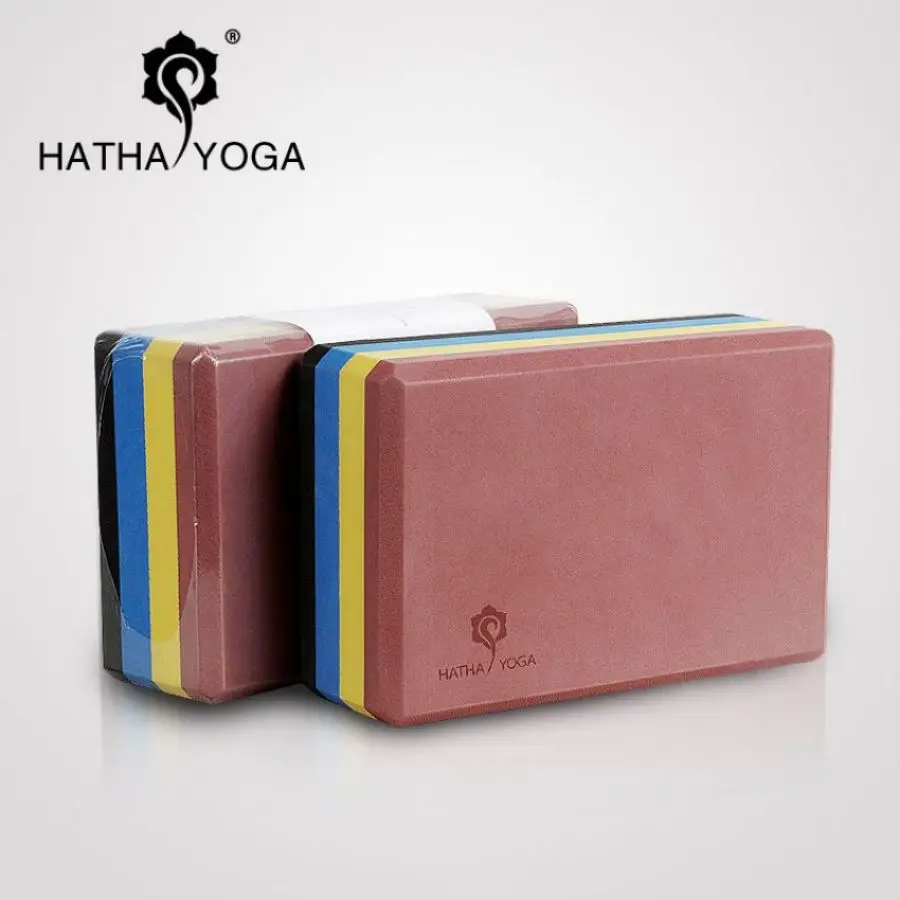 
Wholesale Rainbow Color High Density Yoga Aid Eva Yoga Block Eco-Friendly 