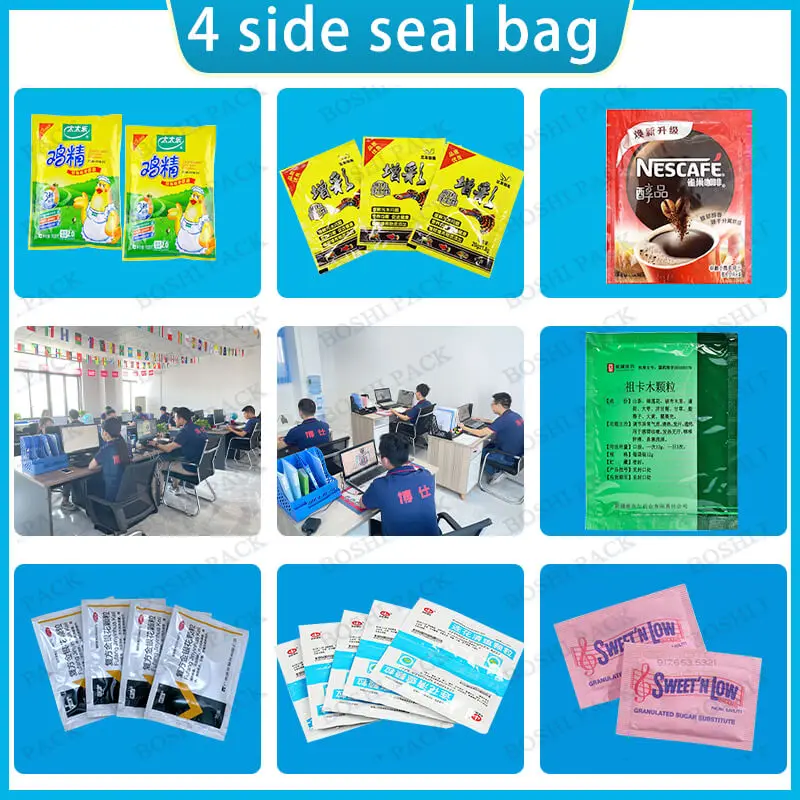 Fully automatic vertical natural health product strip bag packing machine 8 lane hydration mix powder packing filling machine