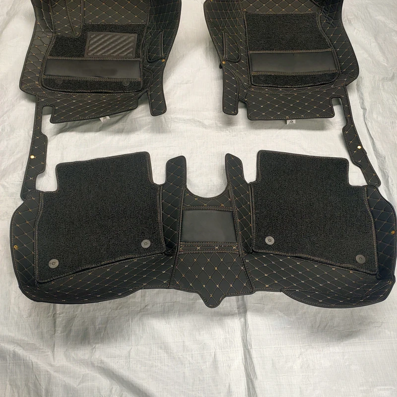 Factory manufacturer custom fit car floor mat accessories interior leather for most car models full carpet set car mat fashion