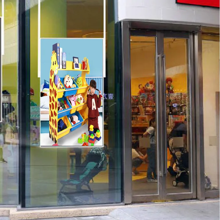 High brightness 65 inch advertising display screen window facing Shop Window screen lcd display