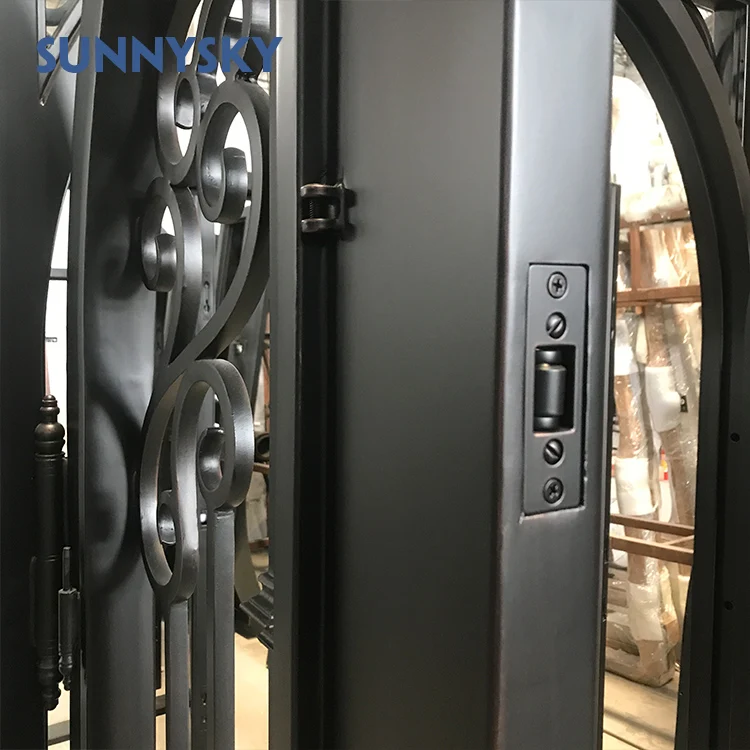 Sunnysky наружная вилла стальные стеклянные двери окна кованые железные передние дизайн входной