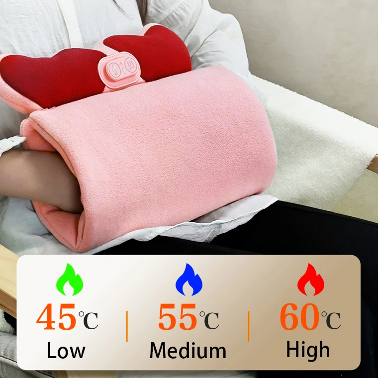 Hand Warmers Rechargeable, Portable Hand Warmer Pouch with 3 Heat Levels, Fast Electric Heated Gloves Hand Warmer with Battery