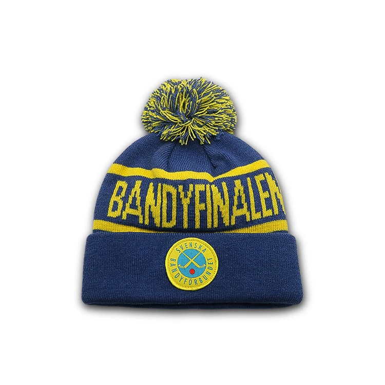 Шапка-бини с логотипом на заказ вязаная шапка акриловыми манжетой Классическая мужская теплая зимняя Повседневная