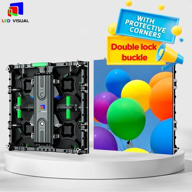 Mobile Outdoor Rental Led Display Screen Easy Maintenance Energy Saving Environmental Protection For Backdrop Stage