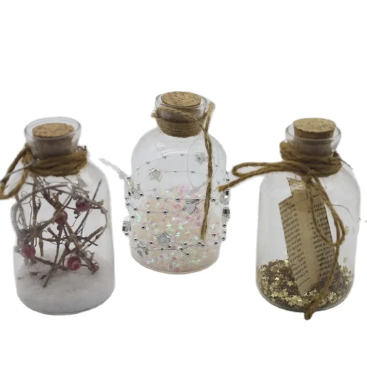 Стеклянные поделки ручной работы 5 5*5 5*10 см прозрачный стеклянный купол винтажная бутылка для дрифтинга на День святого