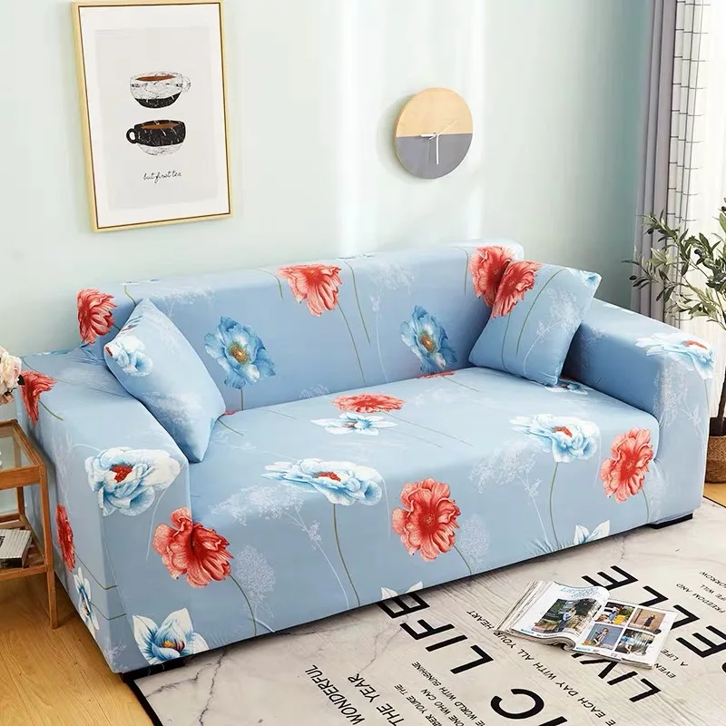 Single Seat Flora 2020 Furniture Cover Stretchable Couch Sofa Cover Universal For Living Room