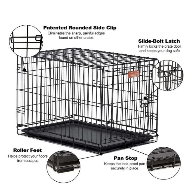 Metal wire foldable cheap dog house large pet cage kennel cage dog house crate metal dog cage