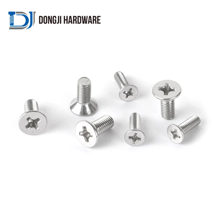 DONGJI Hot SALES DIN 965 M1.6 M6 M8 M12 Stainless Steel Hex Socket Countersunk Head Screws