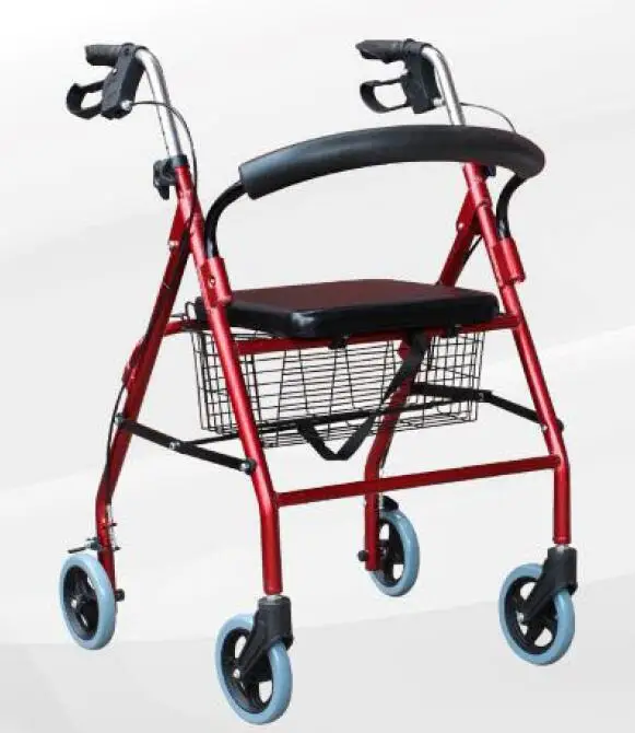 PRK504 High Quality Foldable Aluminum Light Weight Shopping Rollator Walker Elderly