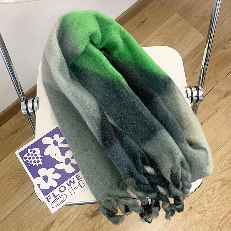 Cheap Cashmere Scarf Christmas Scarves Star Pattern Winter Knitting Scarf Men