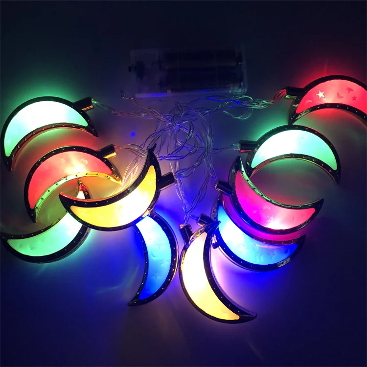 Hot selling 3m 20 lights LED Kerosene lamp and moon string Festival Muslim gift Multi-color decoration Ramadan light