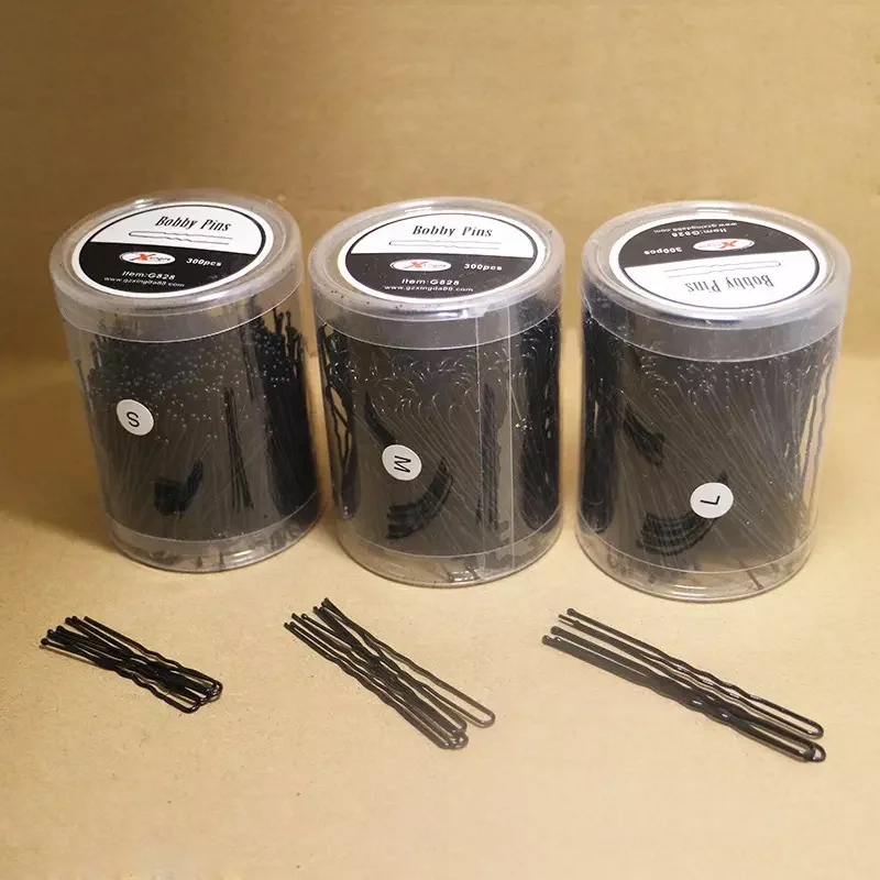 Beauty Salon Tools Latest Design U shape Black Metal Hair Bobby Pins For Women