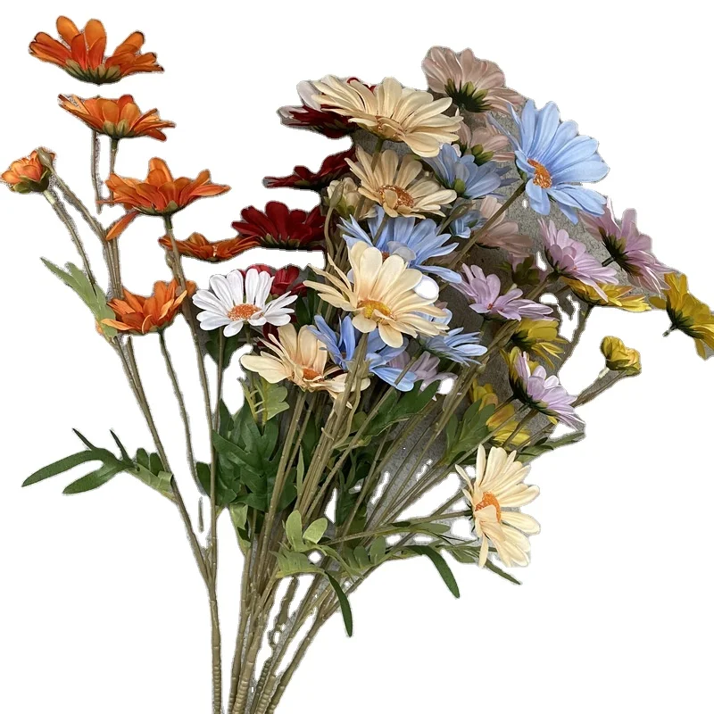 FCR1010 wholesale cheap gerbera daisy artificial flower silk cloth daisy for wedding home decoration