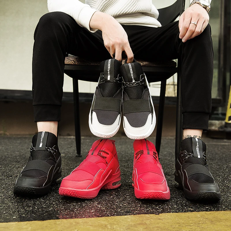 
CHINA Shoes New latest High-top Air Cushion Outdoor Casual Sports Shoes Fashion Mens Basketball Shoes 