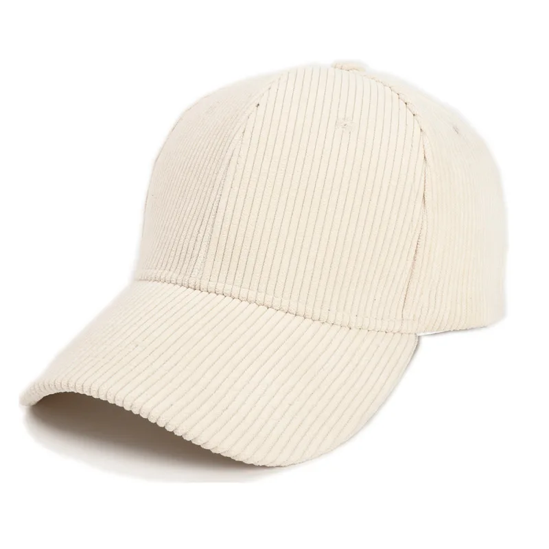 Custom Logo Blank Corduroy Snapback Hat Black Vintage Unconstructed Floppy 6 Panel Hat