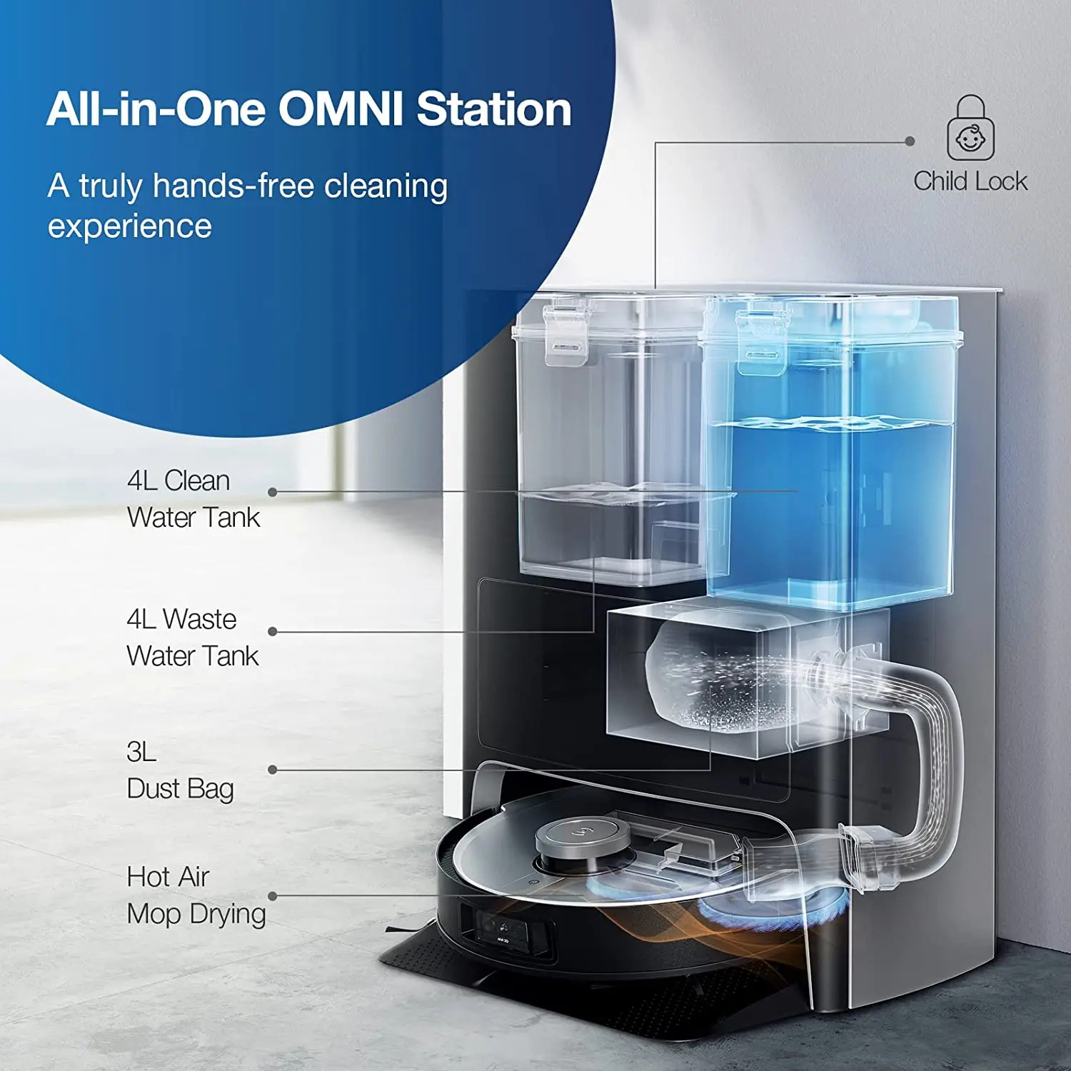 ECOVACS DEEBOT X1 OMNI Robot Vacuums