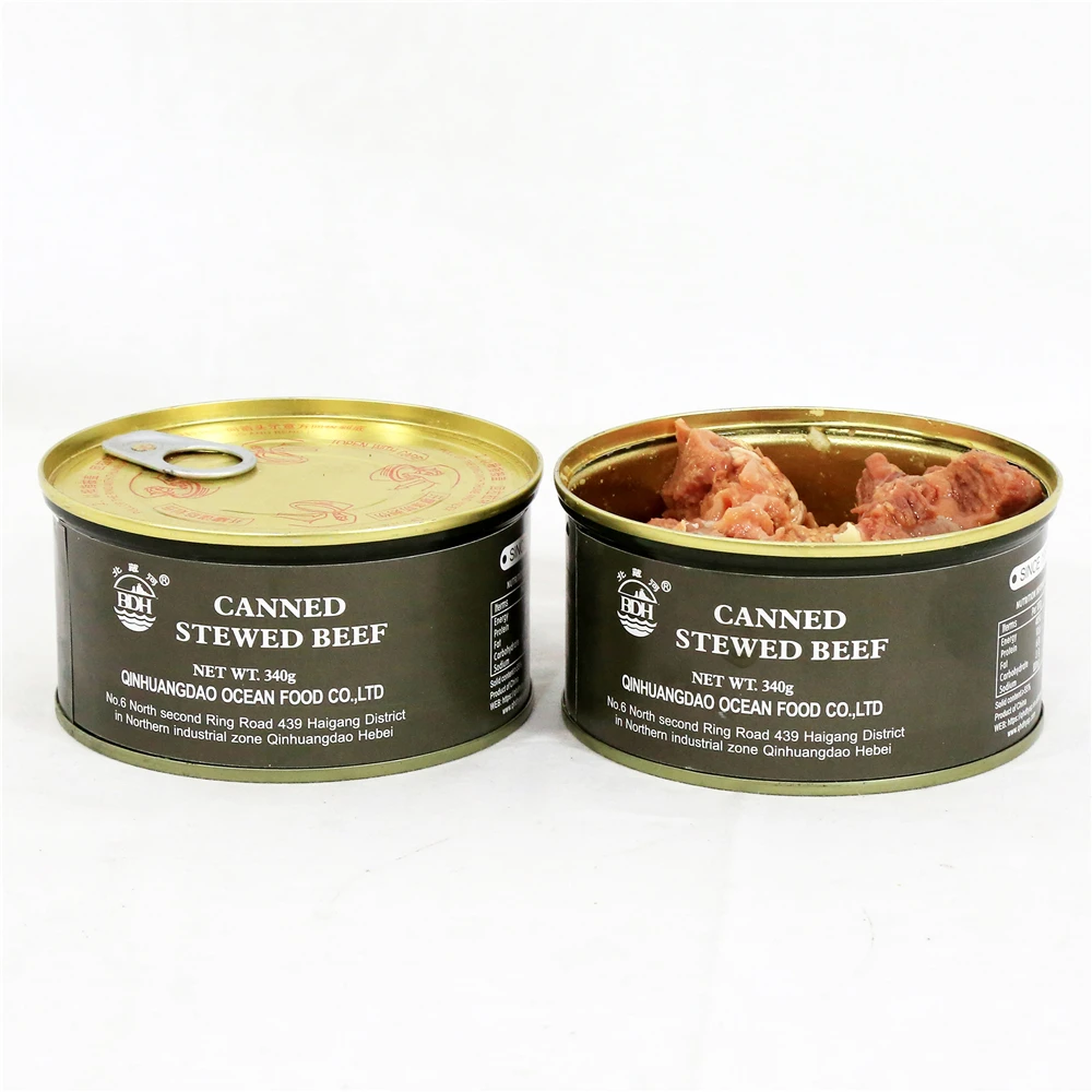 Canned food braise beef supplies