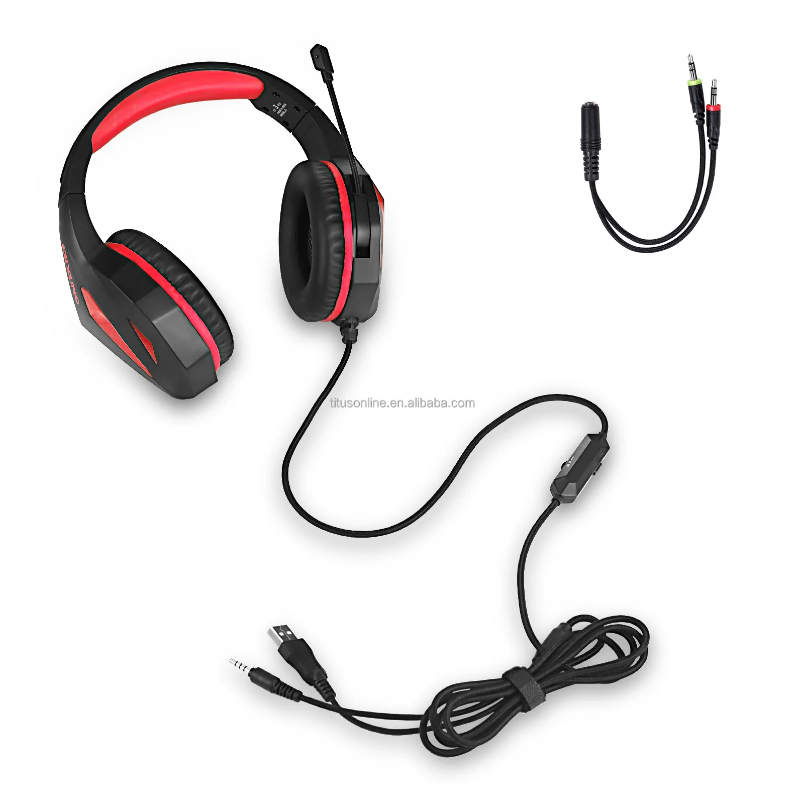 J5 7.1 pastel headset with microphone headset stereo wire gaming over the ear gaming headset headphone ps4 ps5 pc