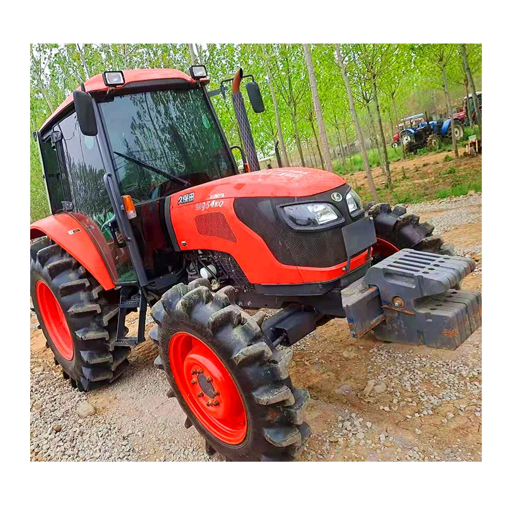 Four Wheel Paddy Farm Diesel Used Tractor Kubota Brand 70hp 85hp 95hp