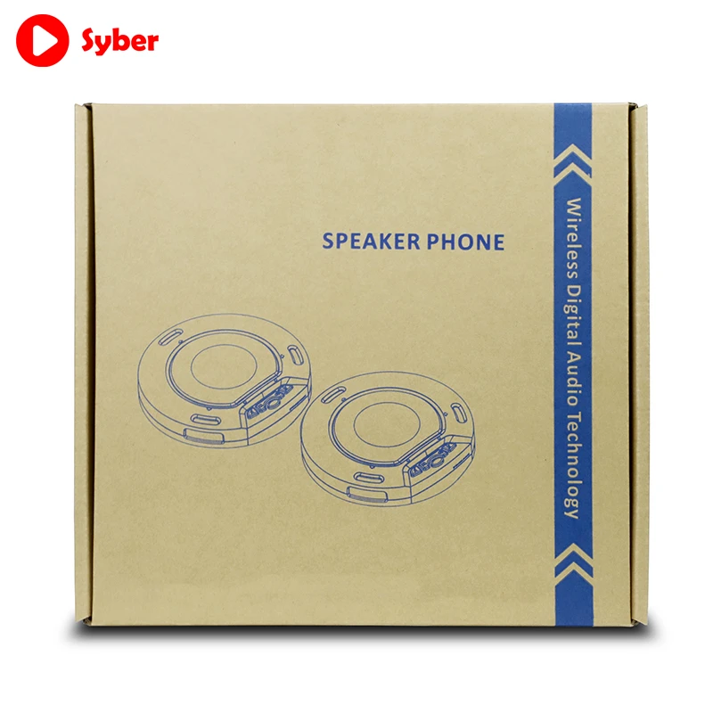
Profession Table Wireless Cascade Desktop Black Hd Omni-Directional Conference Speakerphone with Double Speaker Microphone 
