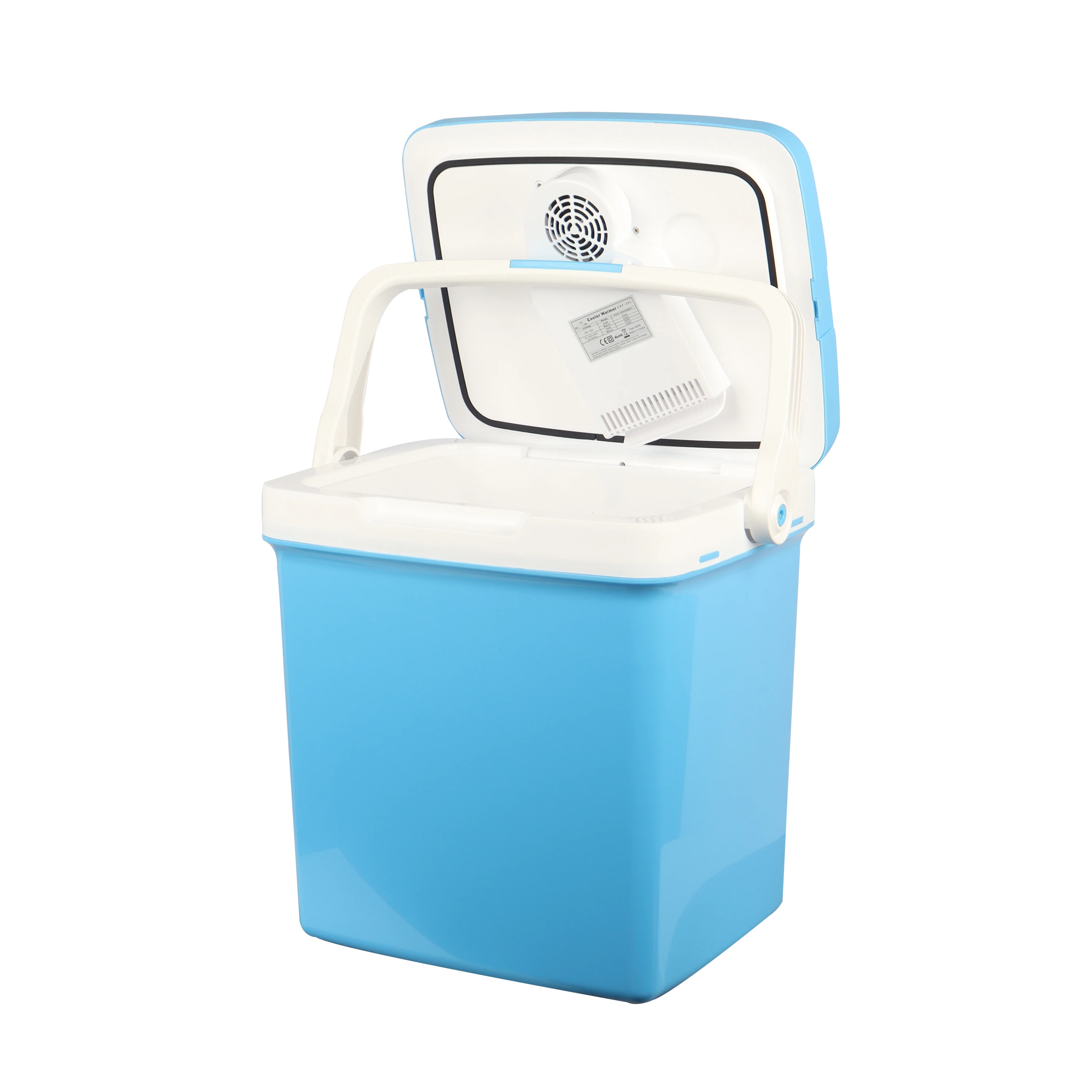 24L Cooler and Warmer Portable Car Refrigerators with Handle Customizable Car Fridges Mini Fridges for Home and Car Dual Used