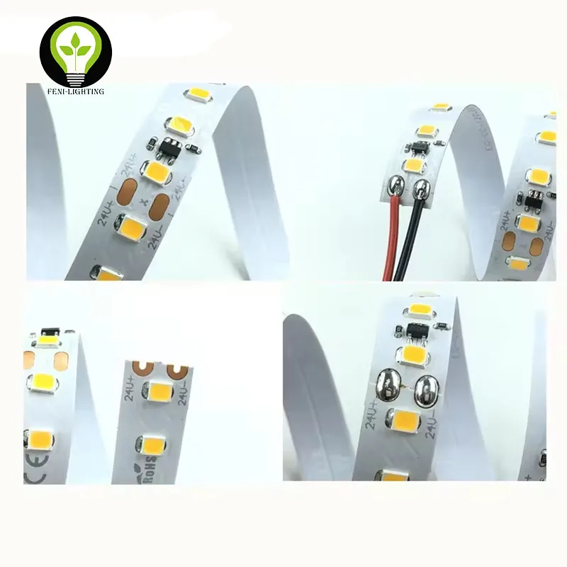 Длинные светодиодные полосы 2835 гибкие CRI>90 60 светодиодов/м 120 SDCM<3 20 м без падения напряжения