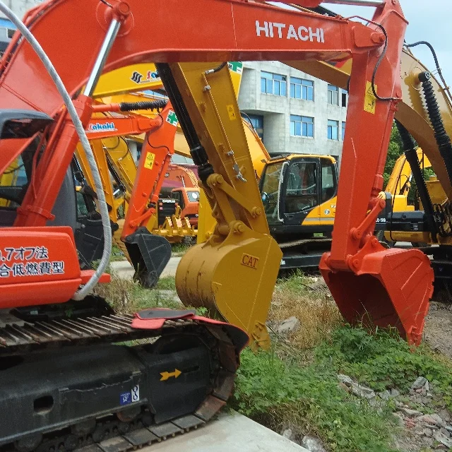 Б/у Hitachi EX120-3 Средний экскаватор с двигателем Cummins и компонентами гусеничного типа