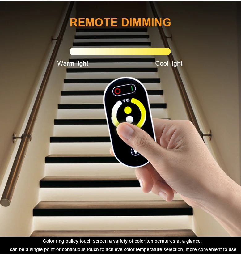 DC12V 24V светодиодный сенсорный диммер двухцветный беспроводной с 6 клавишами радиочастотный раздвижной пульт дистанционного управления