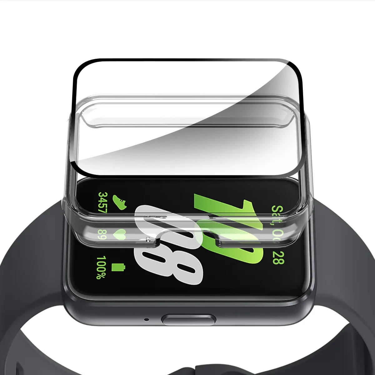 Hard PC Watch Case For Samsung Galaxy Watch Fit3 Screen Protector Cover