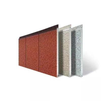 Водонепроницаемая теплоизоляция и украшение встроенная панель Полиуретановые Сэндвич-Панели металлическая резная доска внешняя настенная