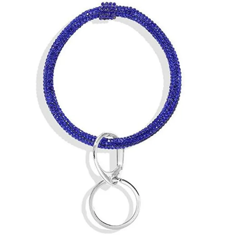  Wholesale Resin Bracelet Keychain Fashion Women Rhinestone Wrislet Colorful
