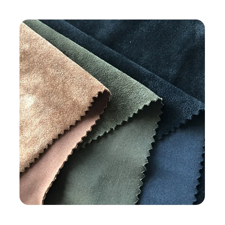 
 Товары в наличии, удобная эластичная трикотажная двухсторонняя замшевая ткань из полиэстера для обуви  