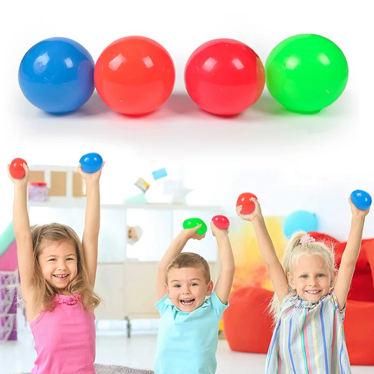 Wholesale Luminescent Fidgets Toys Glow Pressure Balls Rubber Wall Globbles Ceiling Adult and Child Toy Sticky Ball