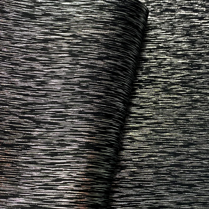 Metallic Colorful PU Vinyl Bronzing Synthetic Leather for Making Shoe Upper/Bag/Wallet/Wallpaper/Craft