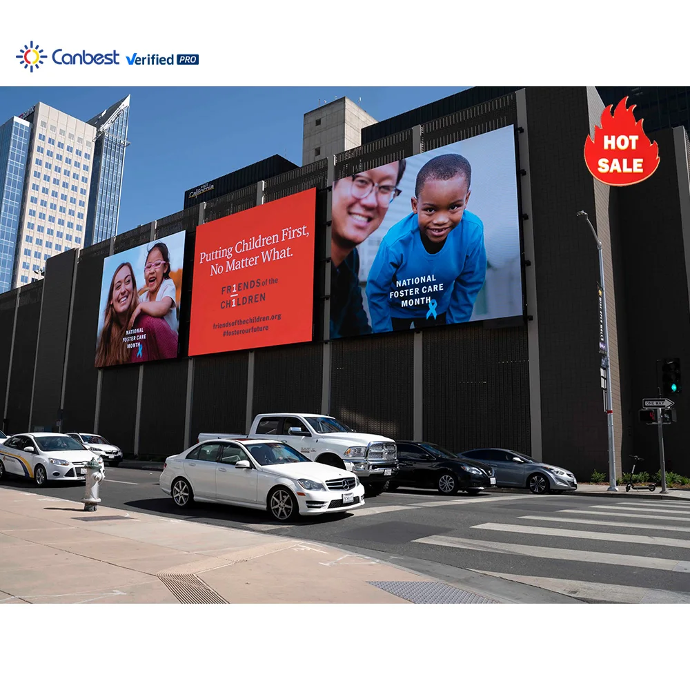 A Pro Canbest P10 P8 P6.67 P6 960*960 мм экран наружный водонепроницаемый рекламный светодиодный дисплей с фиксированной установкой Viedeo настенный