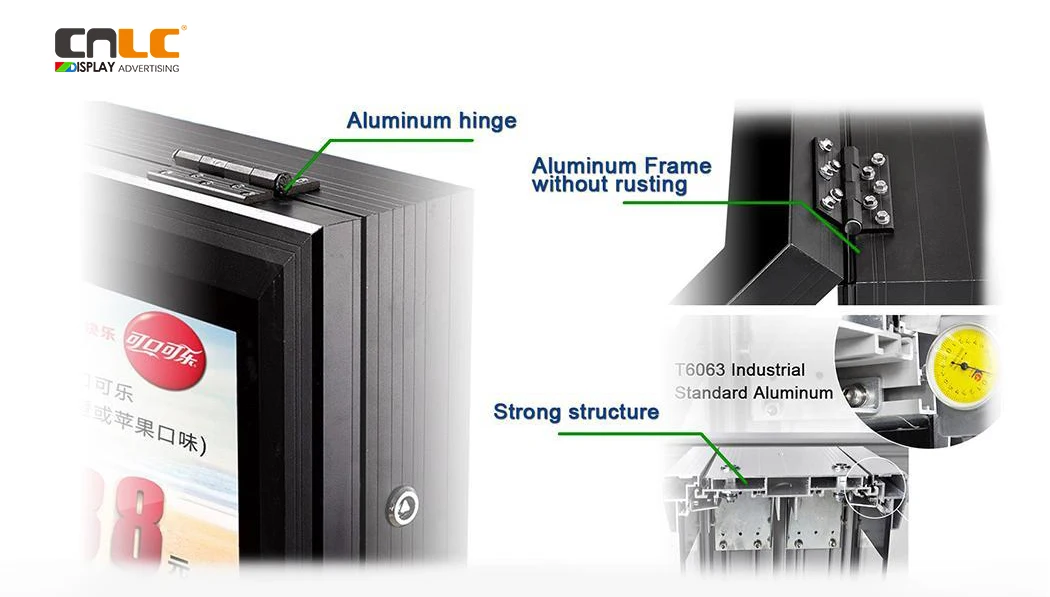 2023 new aluminum 65inch  Pole LCD totem digital display  totem double sided lcd digital display screens for outdoor