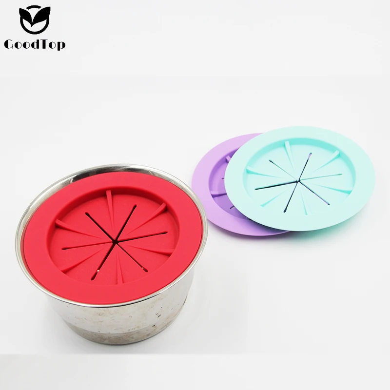Spill Stopper Lid Cover Boil Over Safeguard Silicone Spill Stopper Pot Lid Splatter Guard Screens