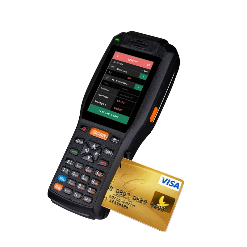 PDA3505 промышленный Прочный Android POS PDA с принтером для печати