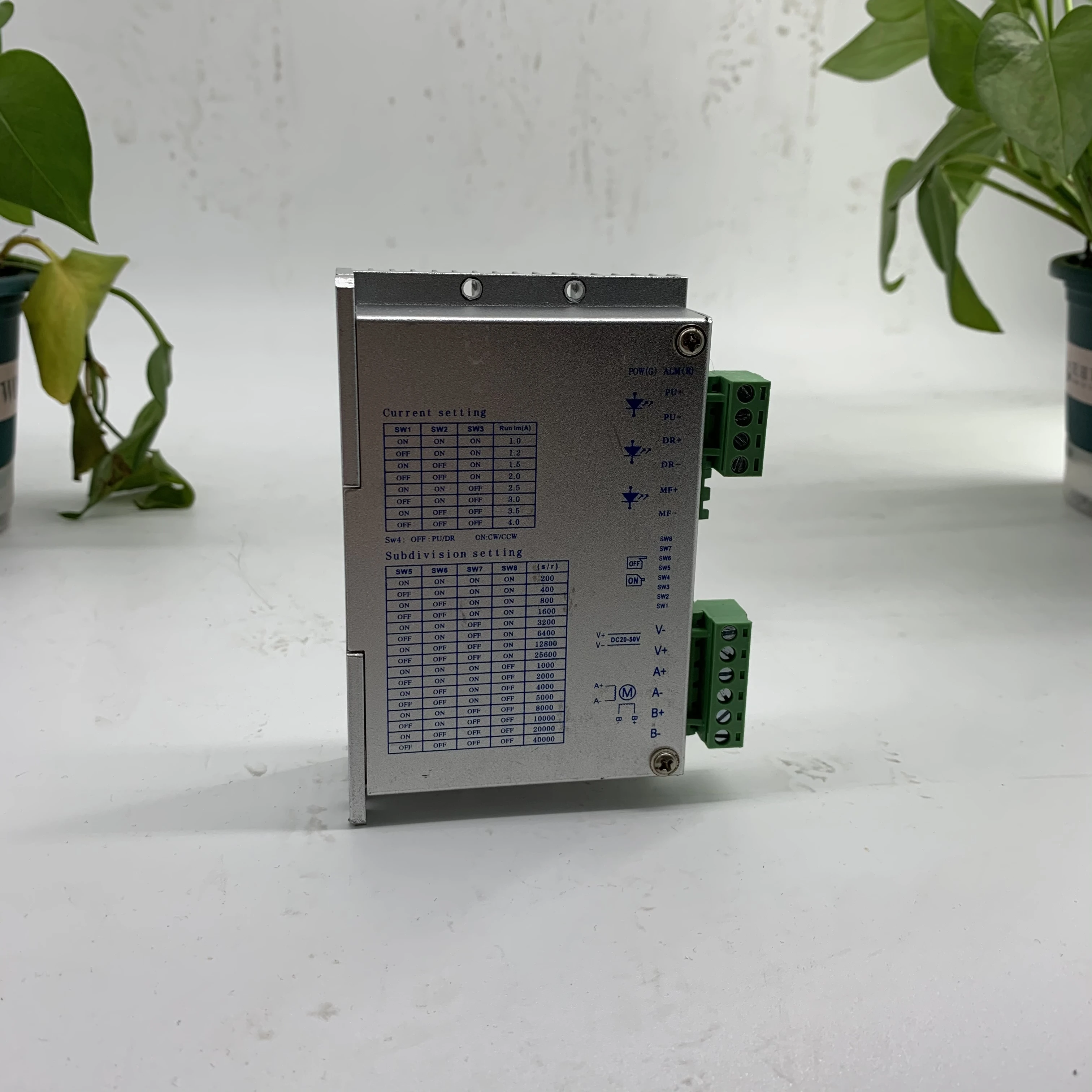 1 8 градусов гибридный шаговый двигатель Nema 23 и драйвер DC20-50V 2 фазный комплект 1.9N. М 78 мм Длина Гибридный