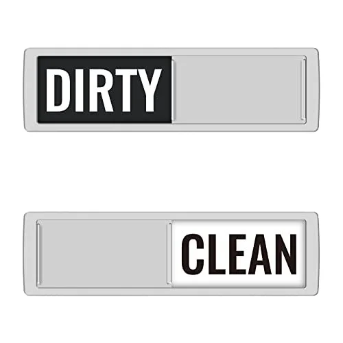 Custom Clean Dirty Dishwasher Magnet with Slide Indicator Non-Scratch Double Sided Stickers for Kitchen