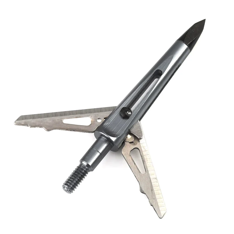 Wholesale Shooting  Overkill  Stainless steel 2 blade 100 Grain Hunting Broadheads Archery Arrow