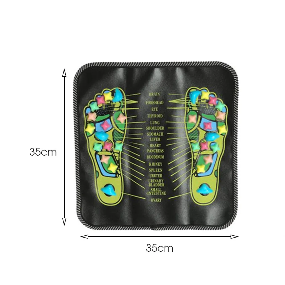 Массажный коврик для ног Partschoice, рефлексологический походный камень, расслабляющий коврик для снятия боли в мышцах, акупунктурный коврик для расслабления акупрессуры