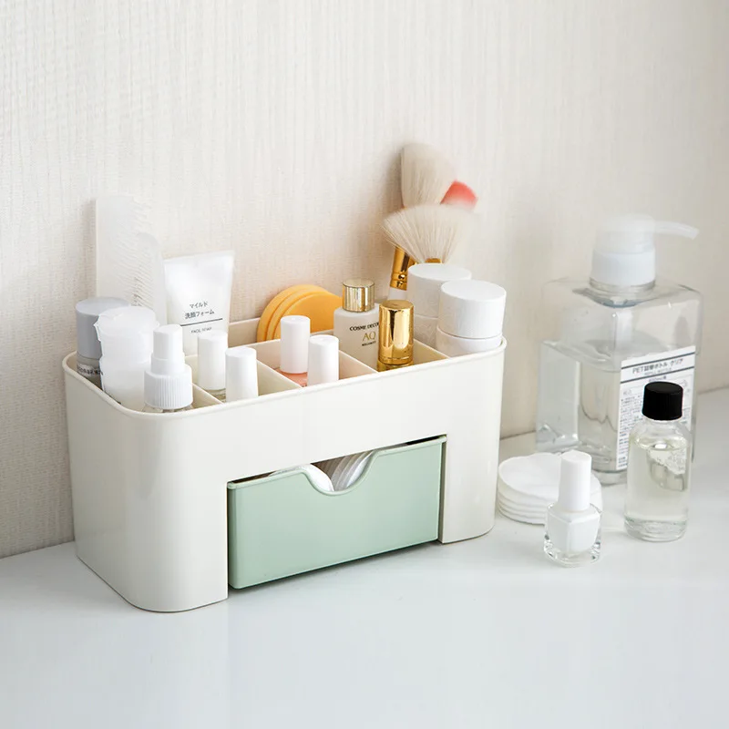 
Multifunctional Mini Drawer Desk Stationery Organizer Plastic Cosmetic Storage Box 