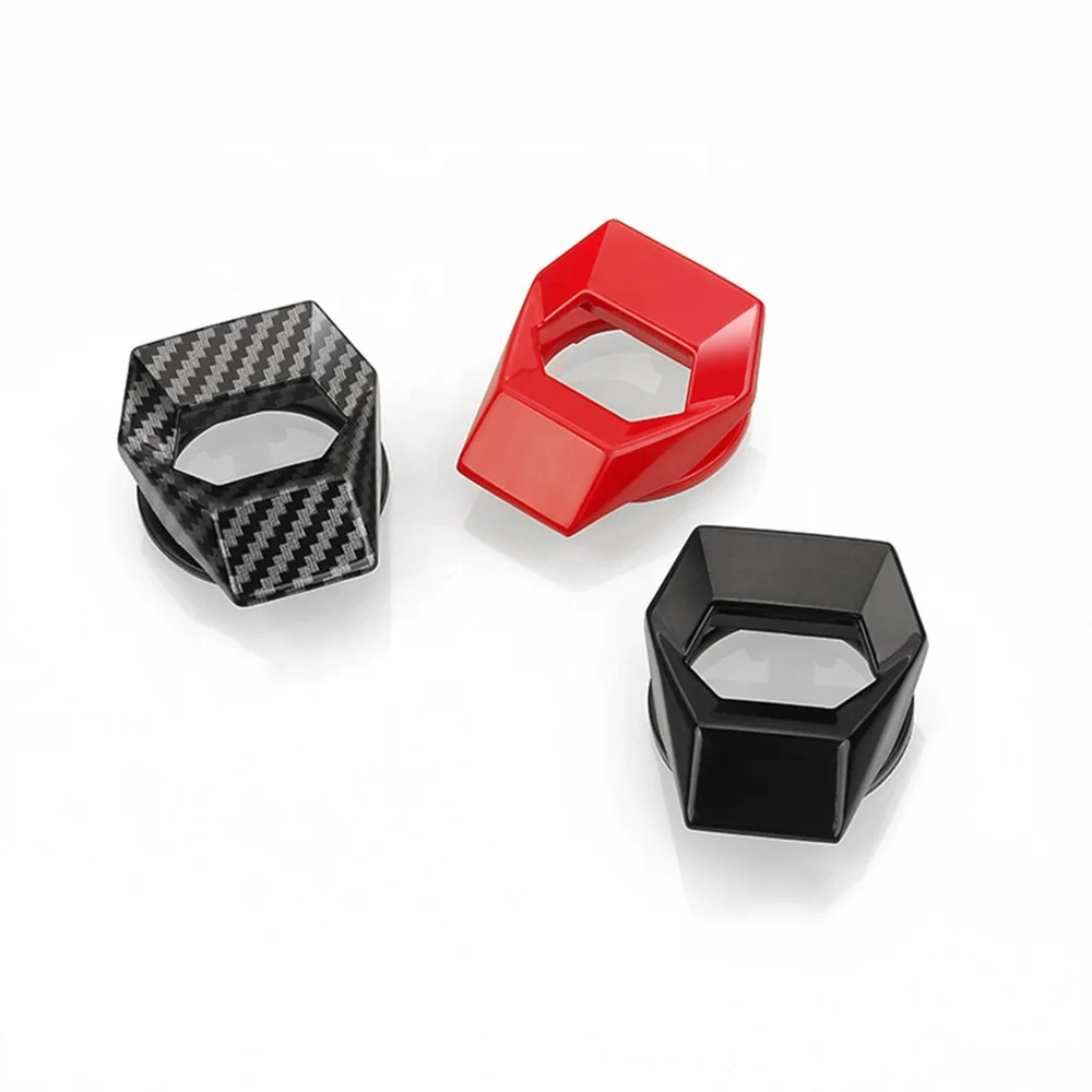 Metal Car Power Control Trim Universal Engine Start Stop Push Button Cover for Civic Accord CRV XRV Dodge Challenger Charger