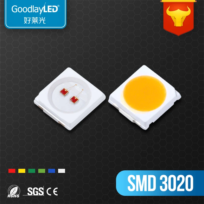 High Efficiency 200LM/W White 1800-20000K CCT Bridgelux Chip 1W SMD 3030 LED Chip