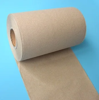 1ply ECO 350ft 500ft 600ft 800ft 1000ft переработанная крафт коричневая натуральная белая твердая рана 8-дюймовая рулонная бумага для рук