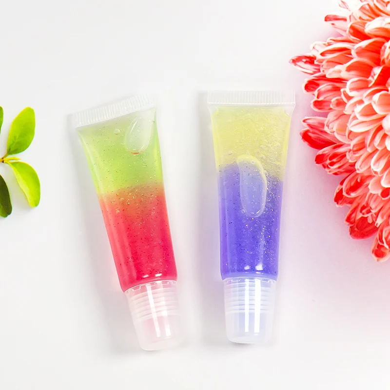Fruit Scent Transparent Tube Colorless Lip Oil Jelly Lip Gloss